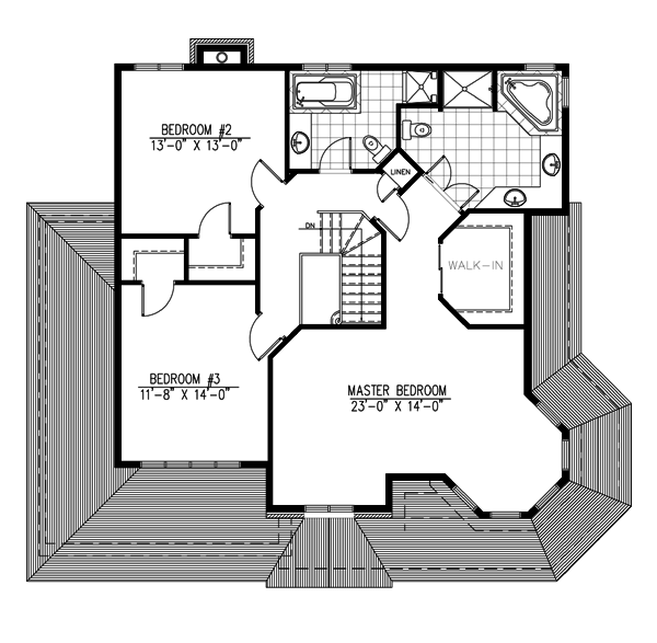 House Plan 48013 Level Two