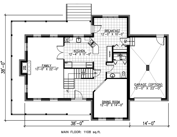 House Plan 48116 Level One