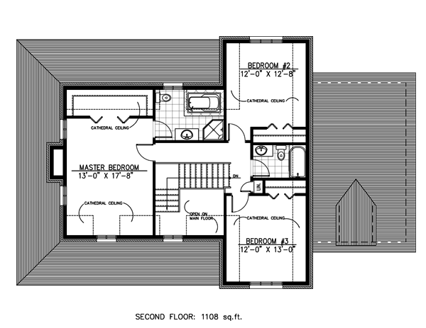 House Plan 48116 Level Two