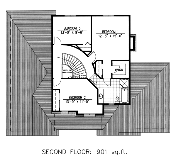 House Plan 48117 Level Two