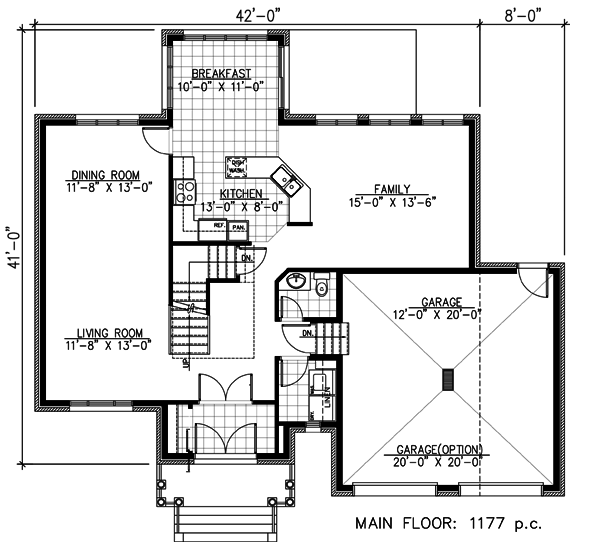 House Plan 48118 Level One