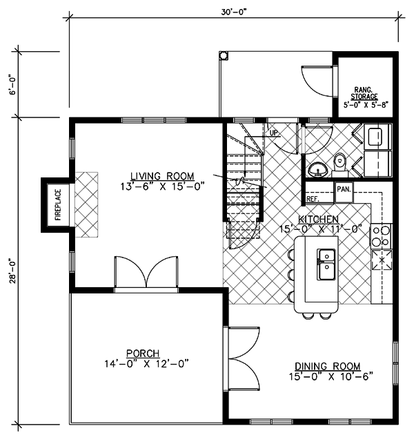 House Plan 48154 Level One