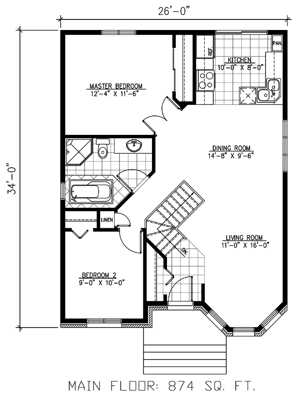 House Plan 48190 Level One