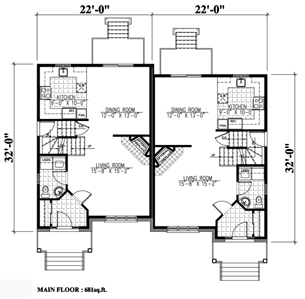 Multi-Family Plan 48244 Level One