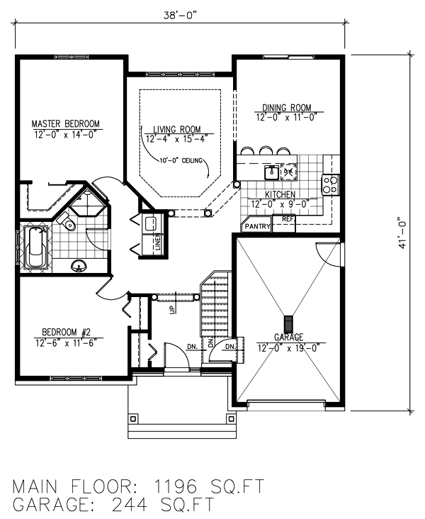 House Plan 48292 Level One