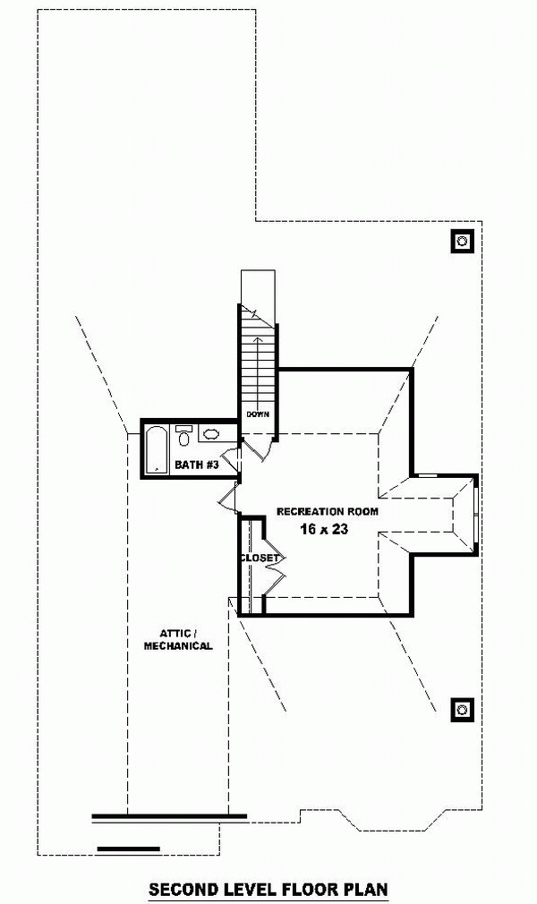 House Plan 48536 Level Two