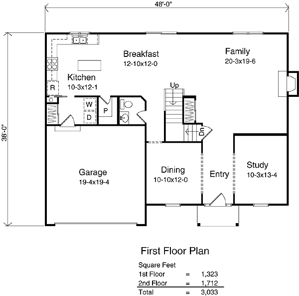 House Plan 49008 Level One