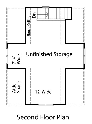 Garage Plan 49026 - 2 Car Garage Level Two