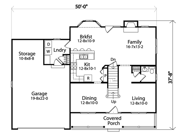 House Plan 49034 Level One