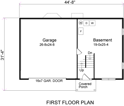 House Plan 49066 Level One