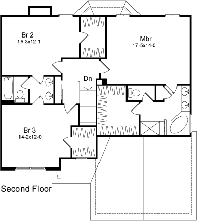 House Plan 49079 Level Two