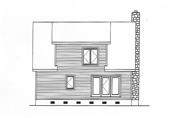 House Plan 49128 Rear Elevation