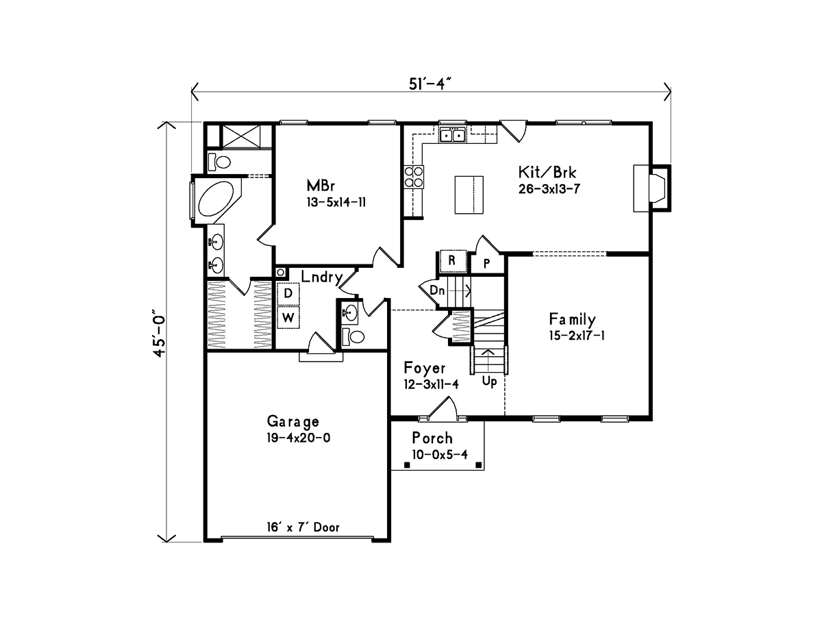 House Plan 49143 Level One