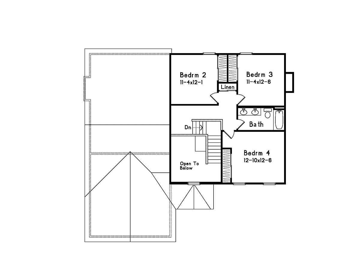 House Plan 49143 Level Two