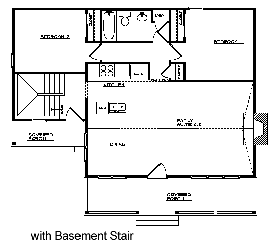 House Plan 49151 Alternate Level One