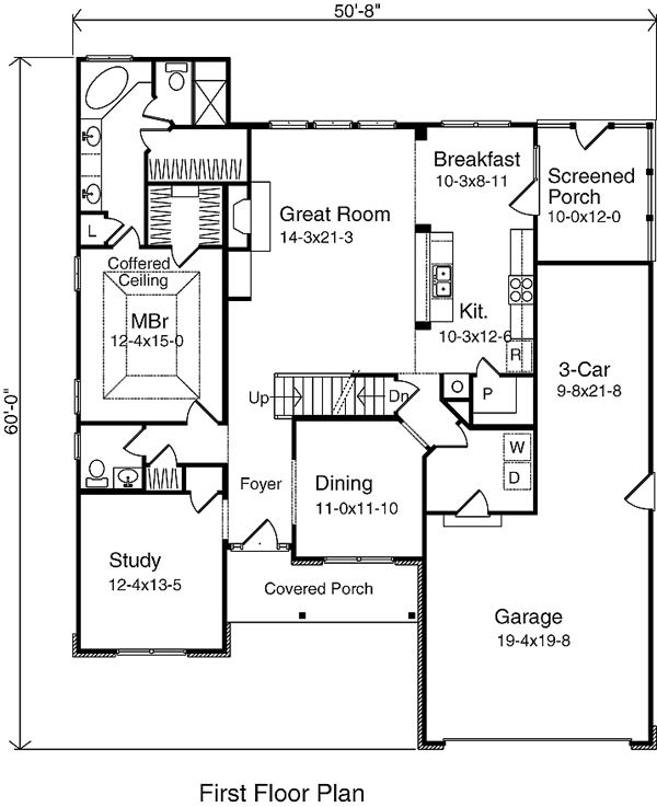 House Plan 49158 Level One