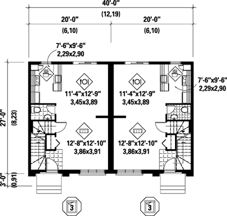 Multi-Family Plan 49846 Level One