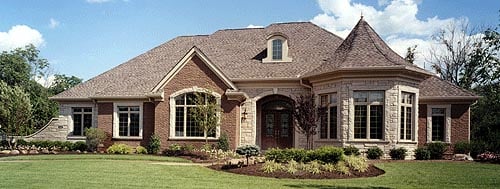 Plan with 5377 Sq. Ft., 3 Bedrooms, 4 Bathrooms, 3 Car Garage Picture 3