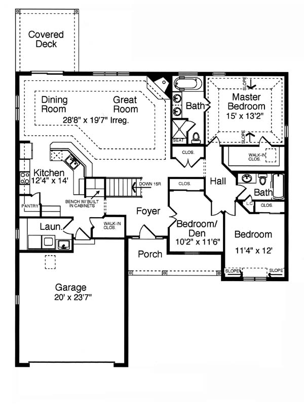 House Plan 50130 Level One