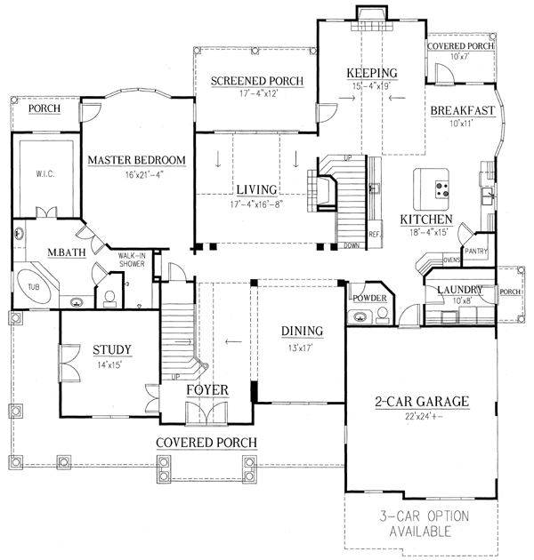 House Plan 50248 Level One
