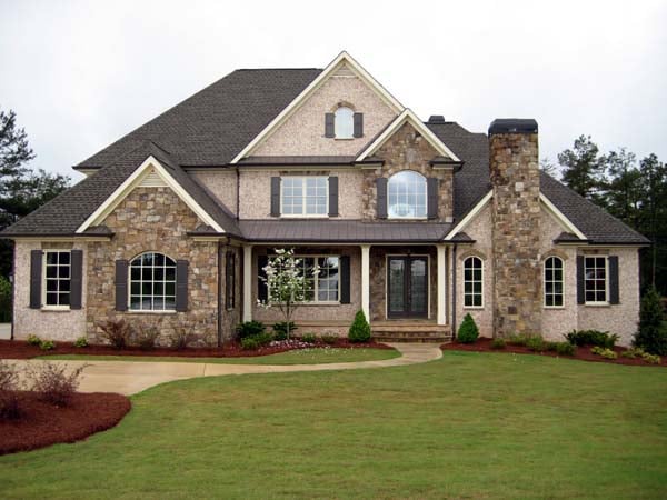 European Plan with 4138 Sq. Ft., 4 Bedrooms, 4 Bathrooms, 3 Car Garage Elevation