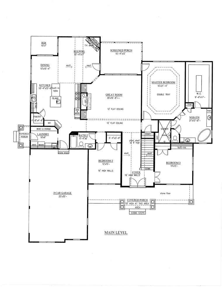 House Plan 50262 Level One