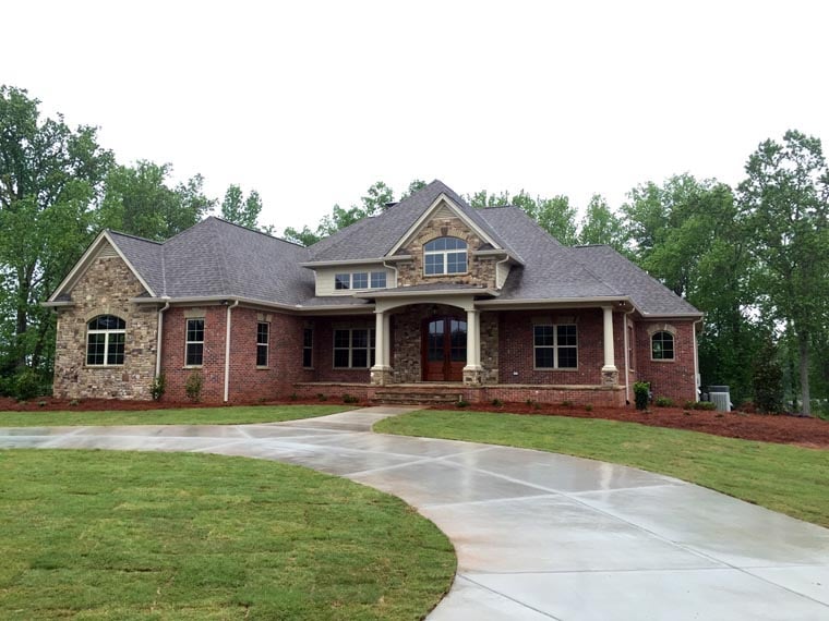Country, French Country, Traditional Plan with 4770 Sq. Ft., 3 Bedrooms, 3 Bathrooms, 3 Car Garage Elevation