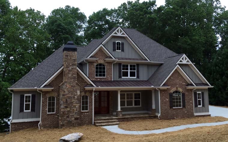 Craftsman, French Country, Traditional Plan with 3290 Sq. Ft., 4 Bedrooms, 4 Bathrooms, 3 Car Garage Picture 25