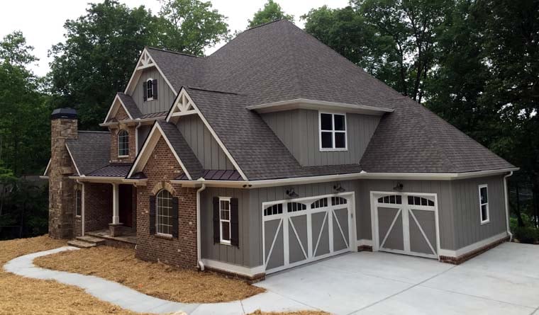 Craftsman, French Country, Traditional Plan with 3290 Sq. Ft., 4 Bedrooms, 4 Bathrooms, 3 Car Garage Picture 29