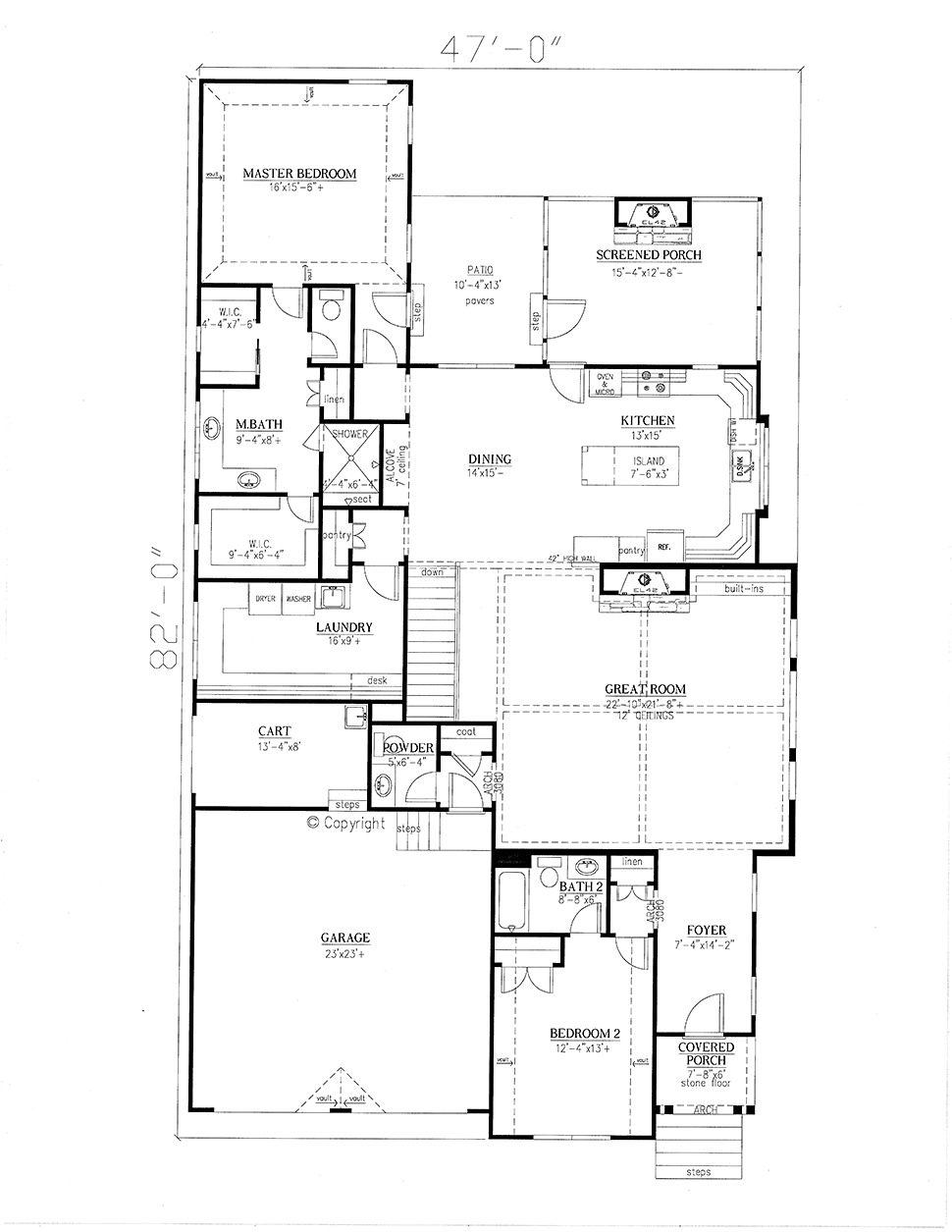 House Plan 50279 Level One