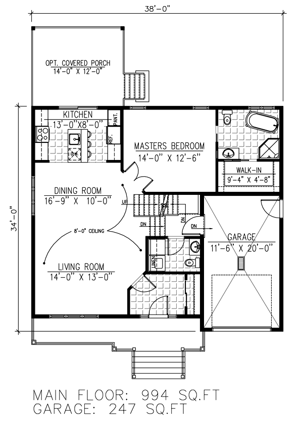 House Plan 50303 Level One
