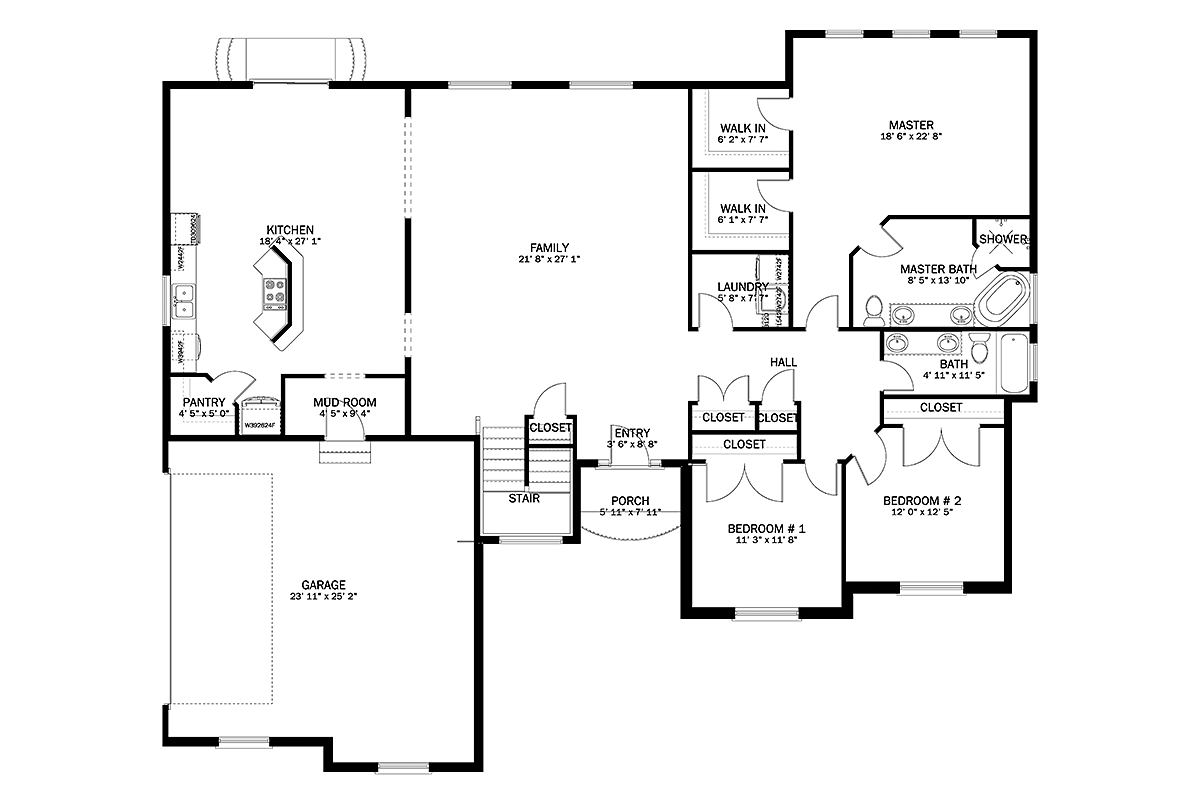House Plan 50446 Level One