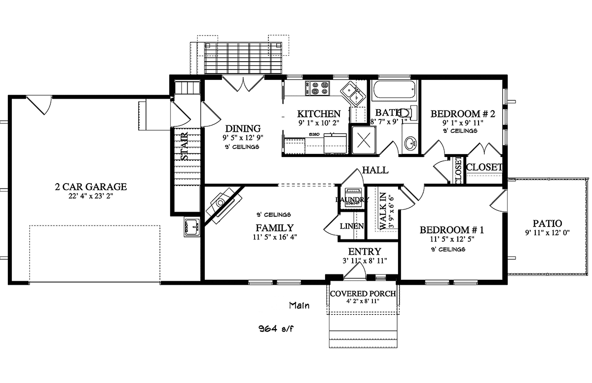 House Plan 50450 Level One