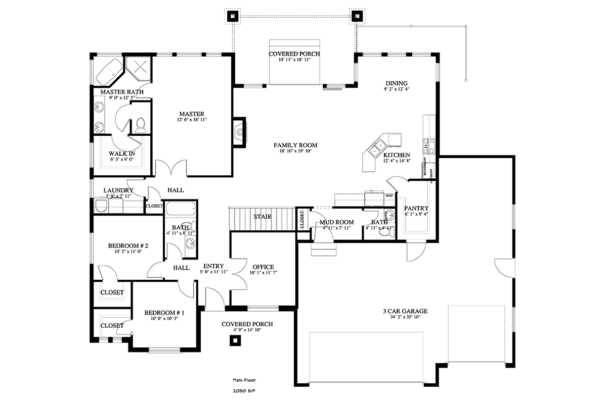 House Plan 50451 Level One