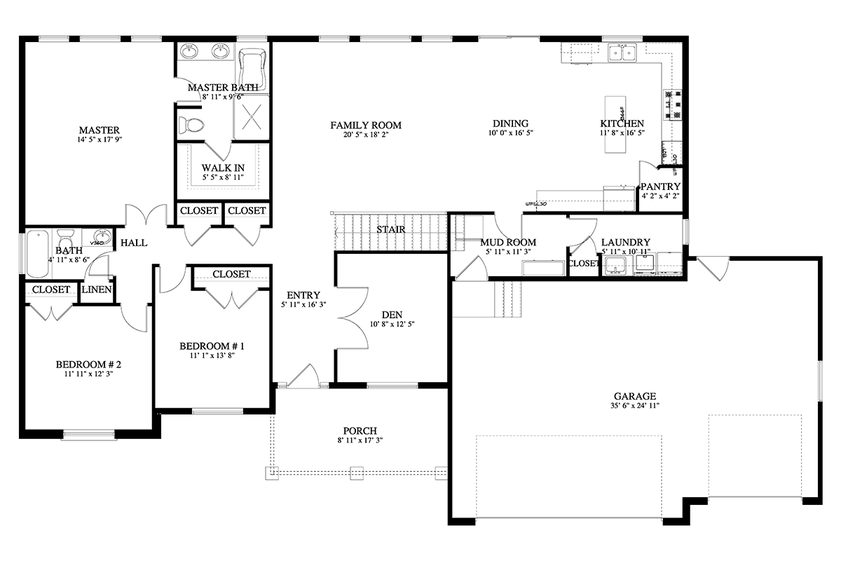 House Plan 50469 Level One
