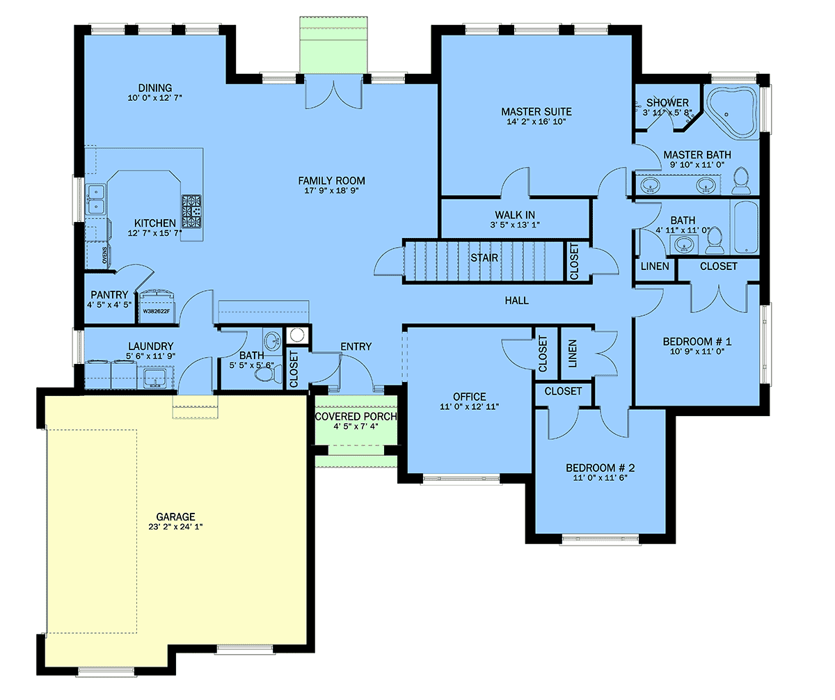 House Plan 50496 Level One