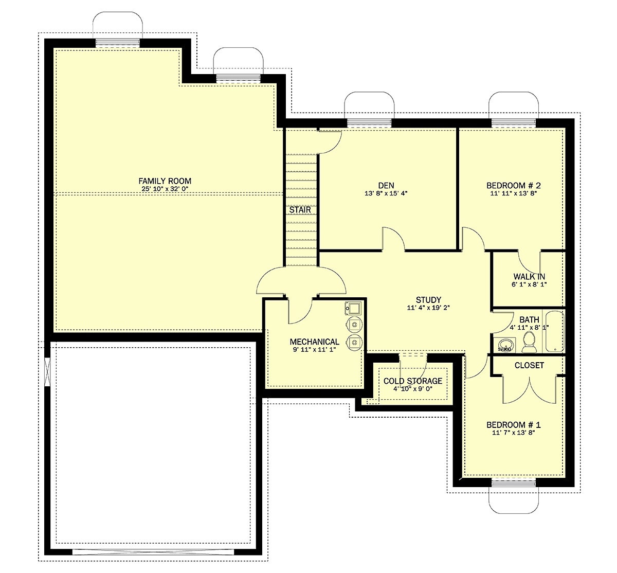 House Plan 50503 Lower Level
