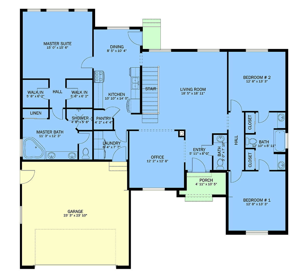 House Plan 50503 Level One