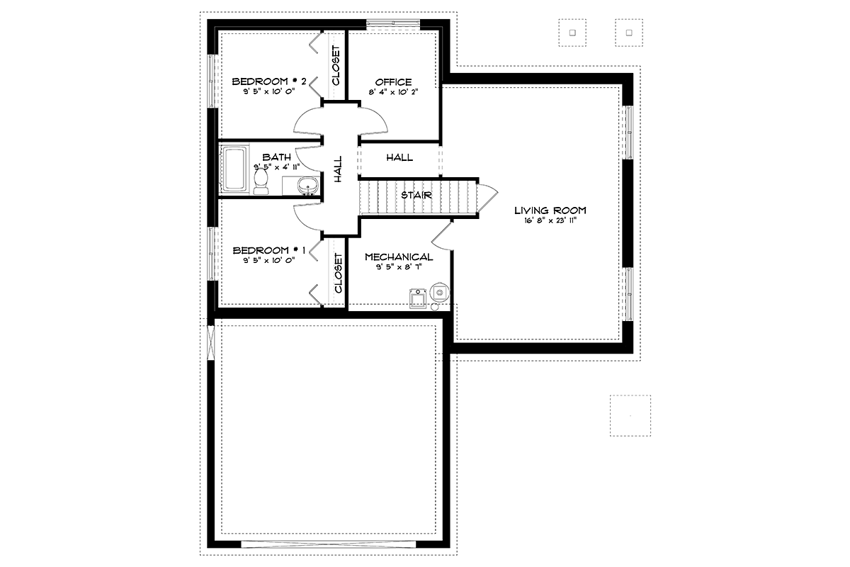 House Plan 50527 Lower Level