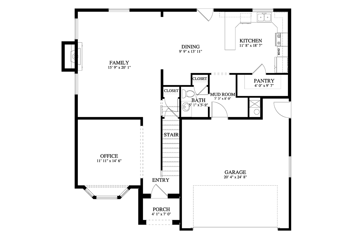 House Plan 50535 Level One