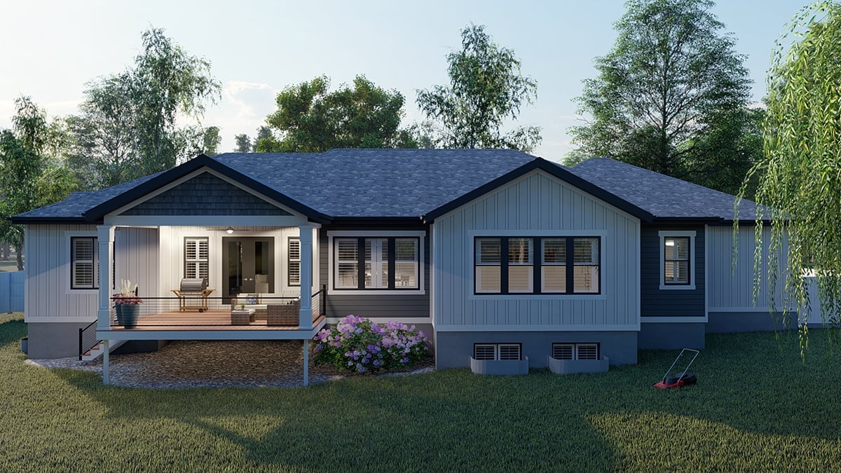 House Plan 50536 Rear Elevation