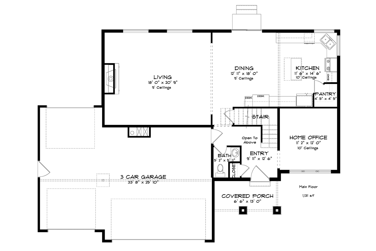 House Plan 50541 Level One