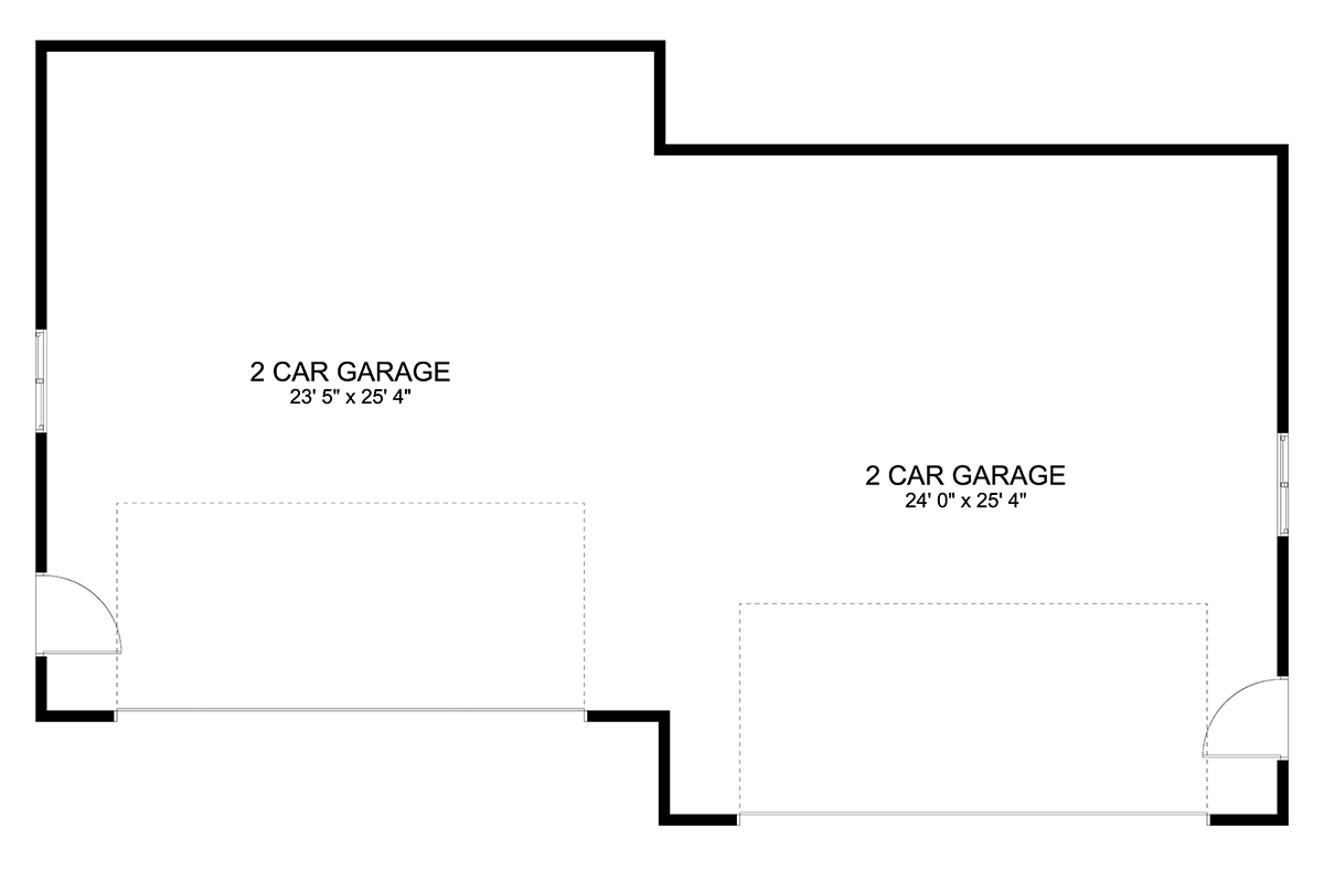 Garage Plan 50549 - 4 Car Garage Level One