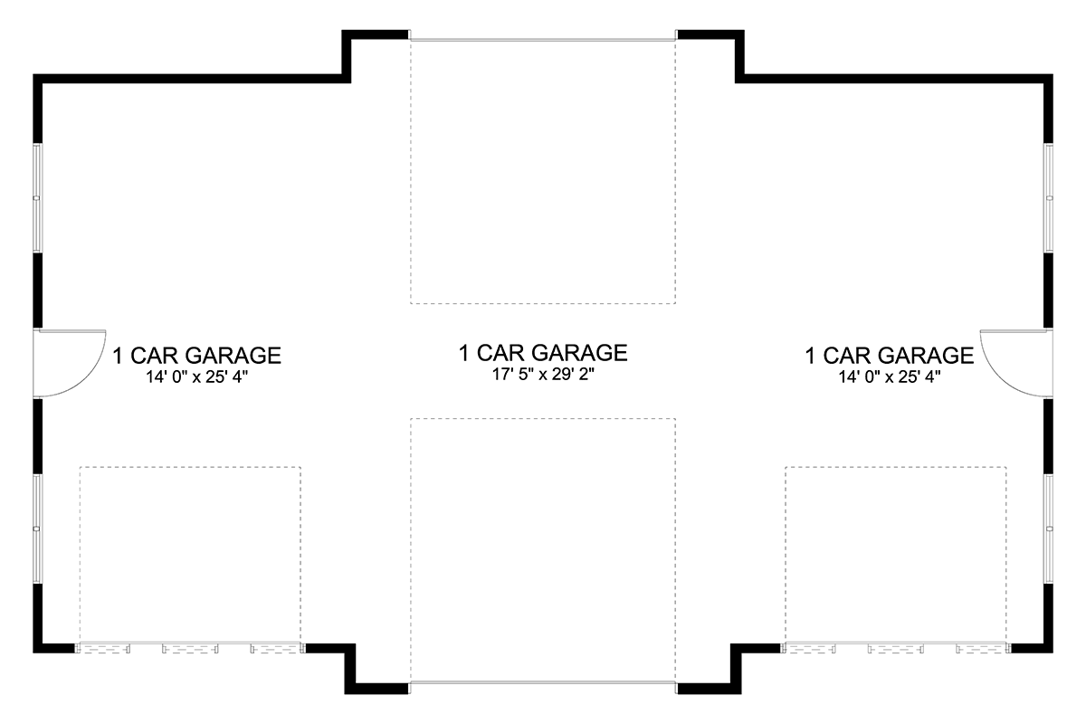 Garage Plan 50550 - 2 Car Garage Level One