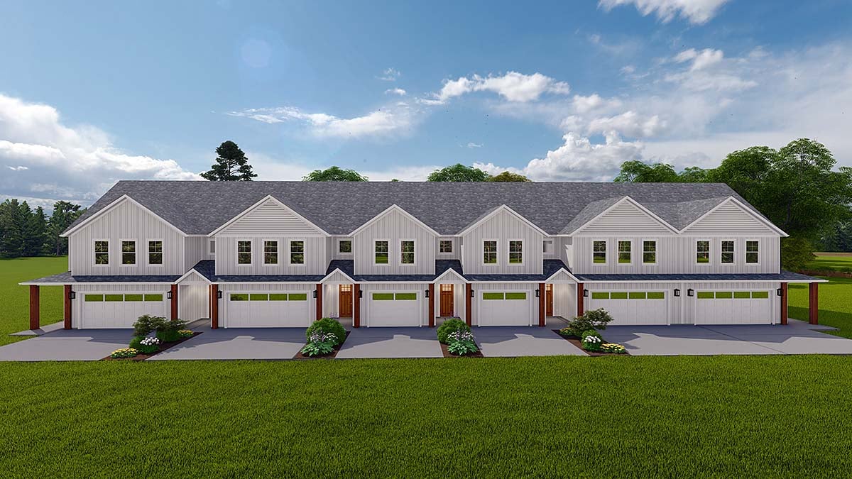 Country, Farmhouse, Traditional Plan with 3774 Sq. Ft., 6 Bedrooms, 6 Bathrooms, 3 Car Garage Elevation