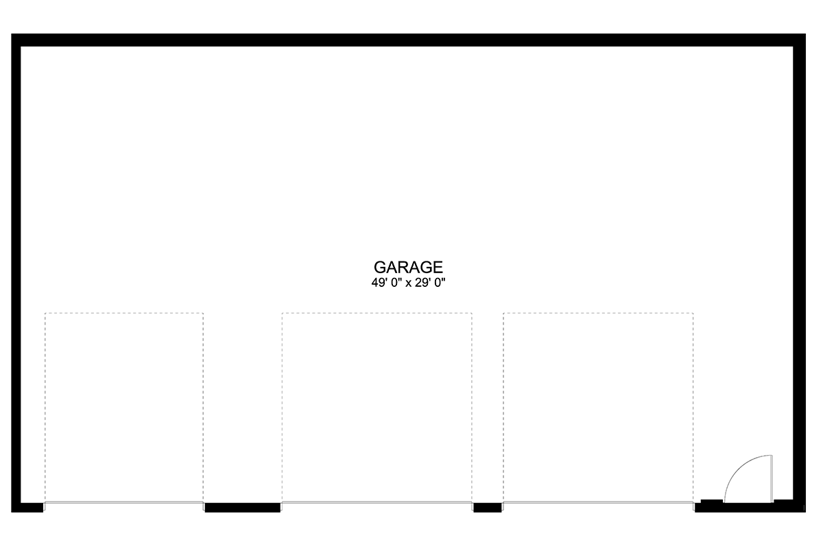 Garage Plan 50556 - 3 Car Garage Level One