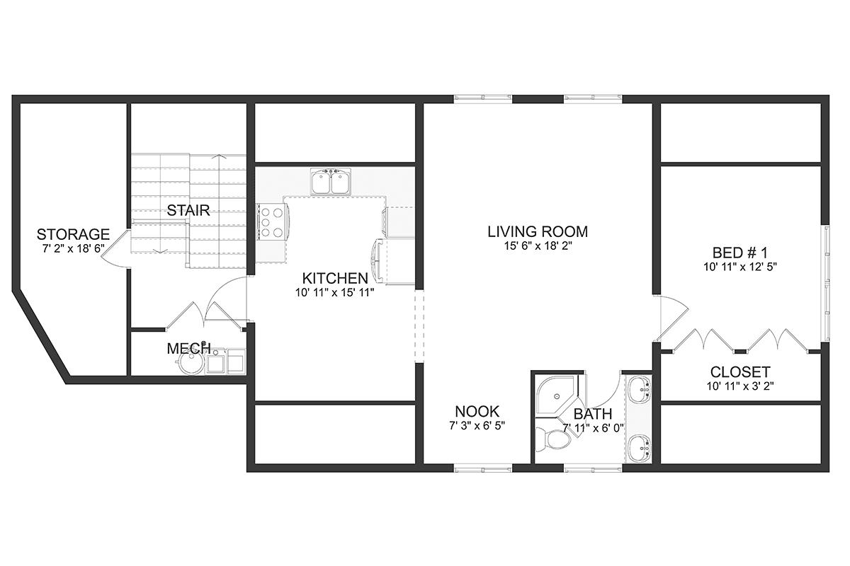 Garage-Living Plan 50563 Level Two