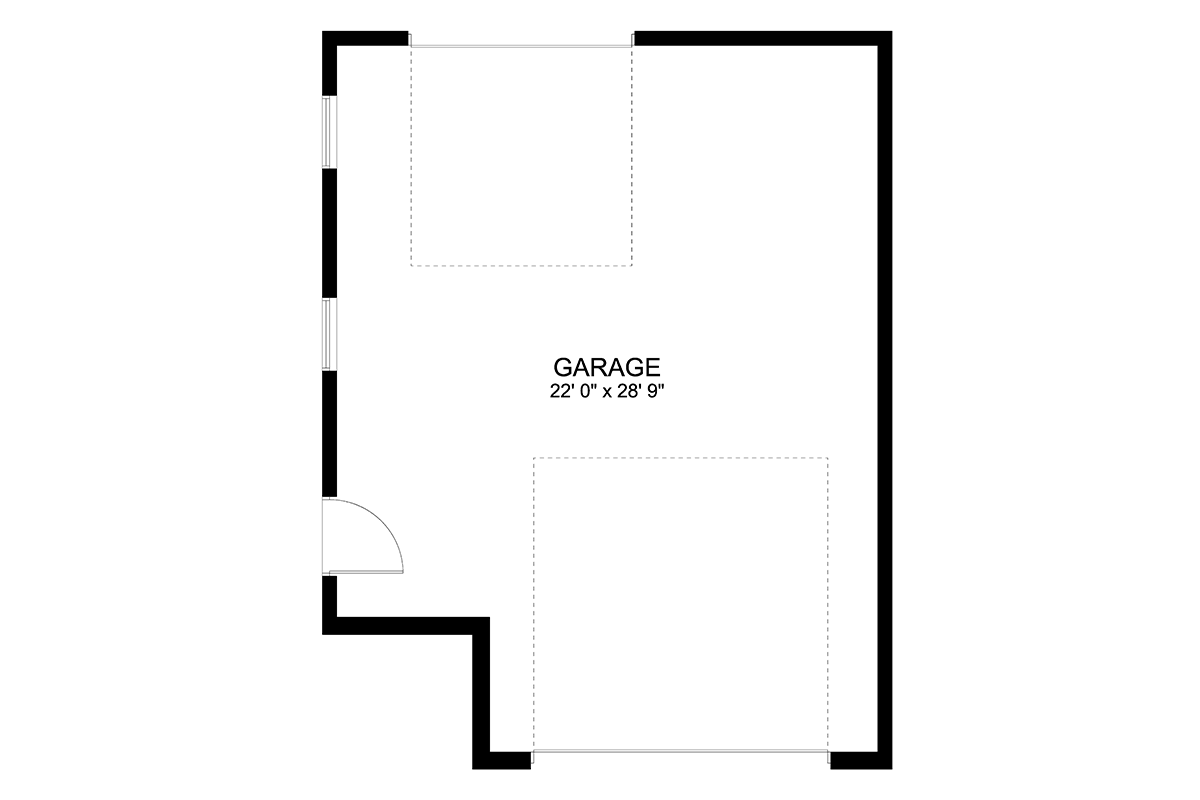 Garage Plan 50565 - 2 Car Garage Level One