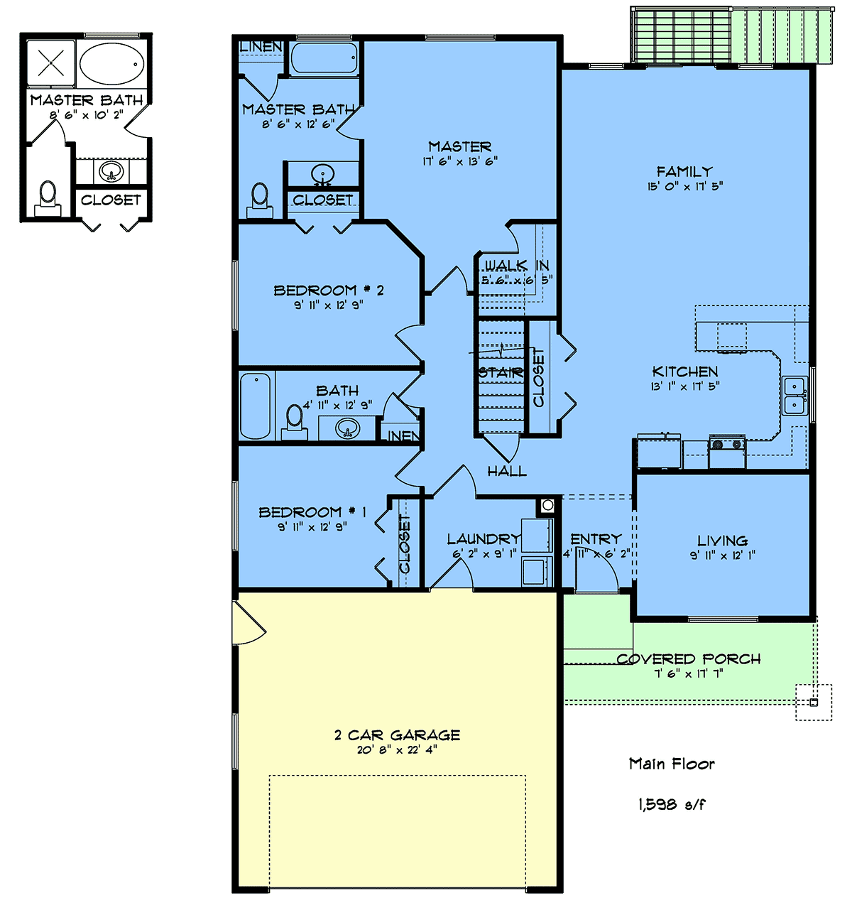 House Plan 50570 Level One