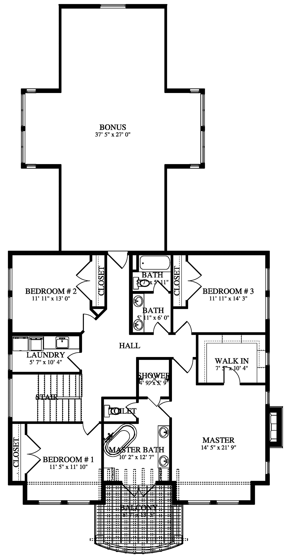 House Plan 50578 Level Two